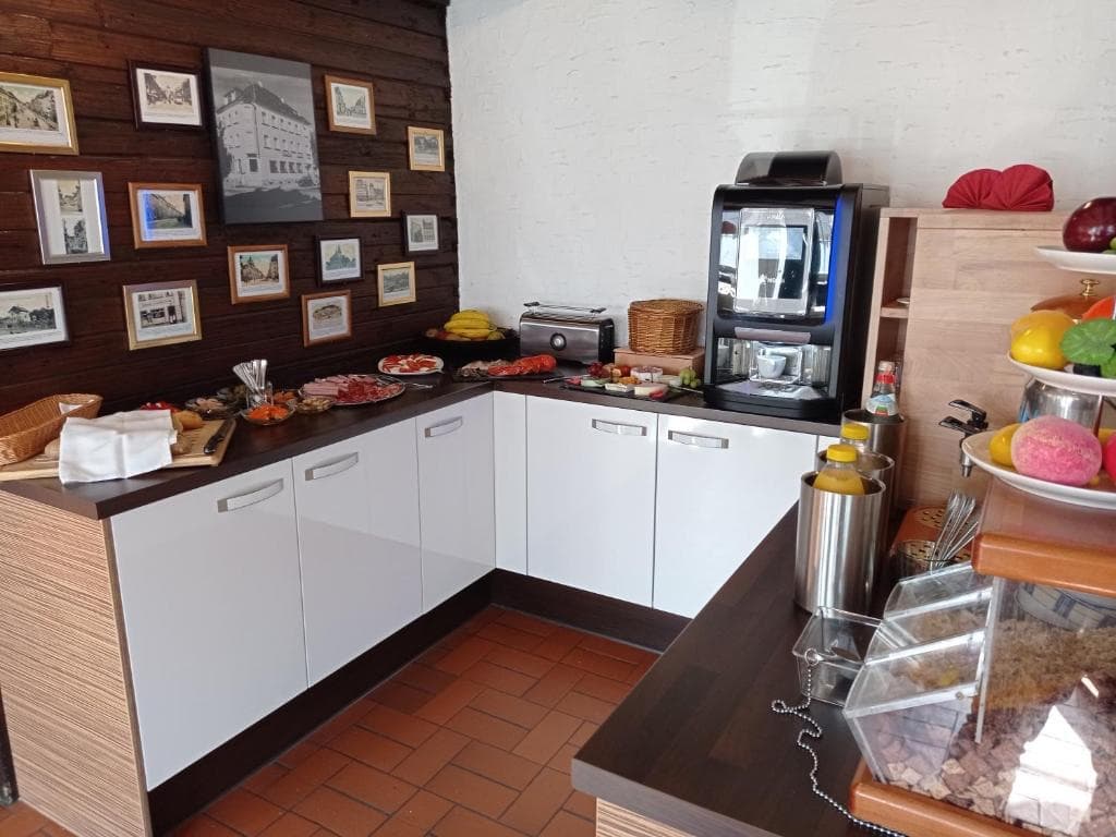 Das Frühstücksbuffet im Hotel Romäus — jeden Morgen frisch aufgebaut